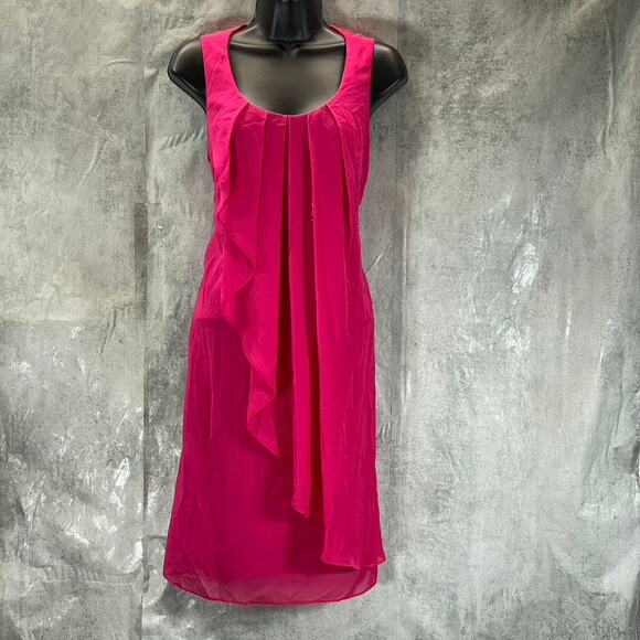 SLNY Dresses & Skirts - SLNY Fashion Scoop-Neck Sleeveless Chiffon A-Line Mini Dress SZ 10